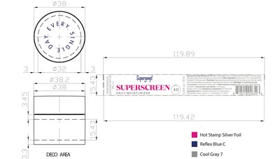 Superscreen Daily Moisturizer Spf 40 (Sample   Superscreen Daily Moisturizer Spf 40 10 mL Jar)